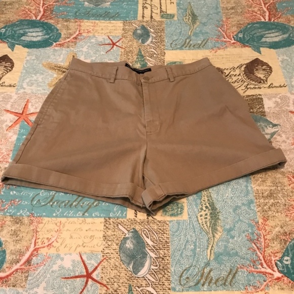 Ralph Lauren Sport Khaki High Waisted Shorts with Pockets Size 8 - Picture 4 of 8